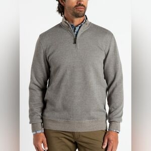 SOFT BLUE ORVIS Pima Cotton Quarter Zip Pullover